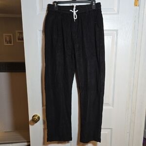 Aelfric Eden XL Black Joggers with White Drawstring